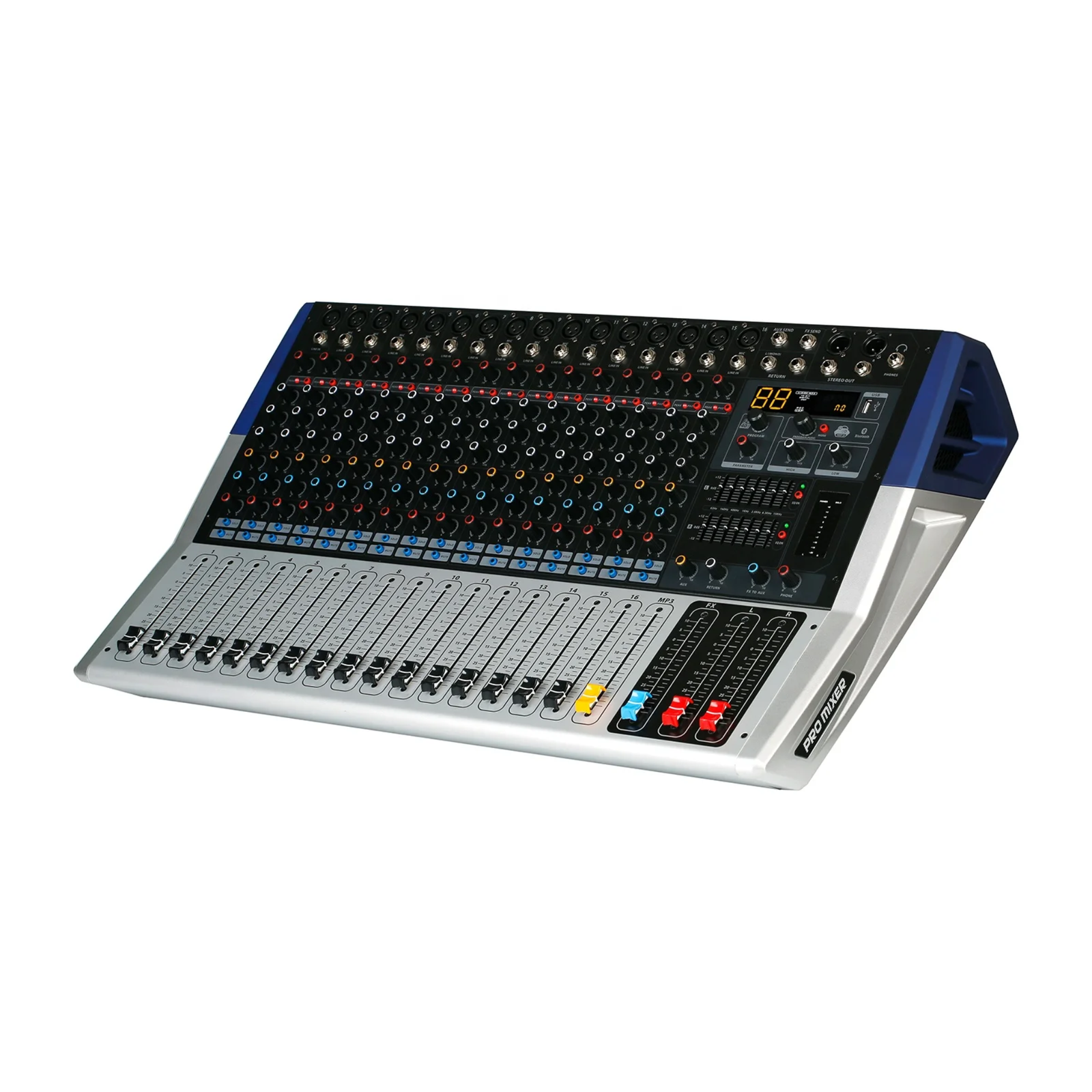 True Tone kv 160 16 channels powered mixer -pro mixer 
